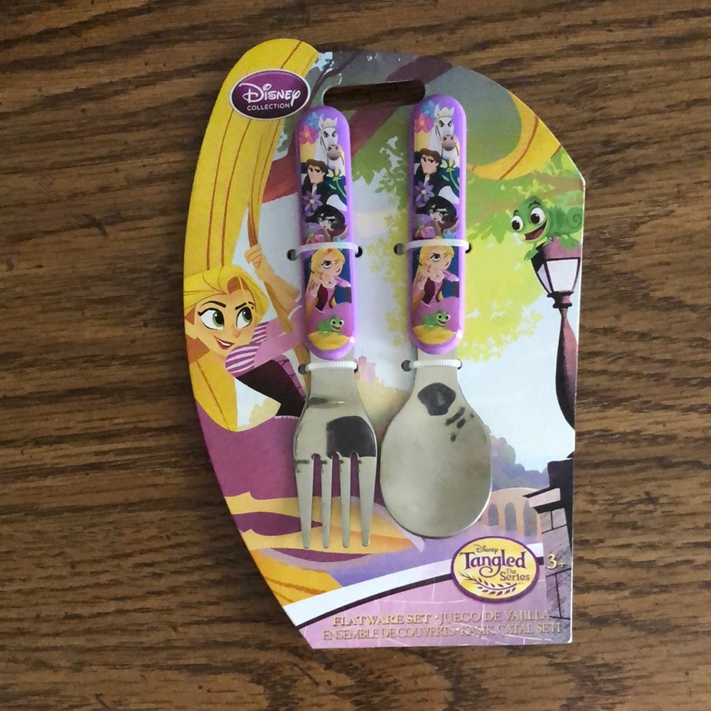 Disney Tangled series kids flatware set